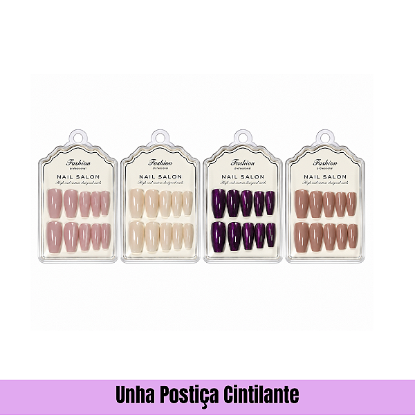 Unha Postiça Cintilante