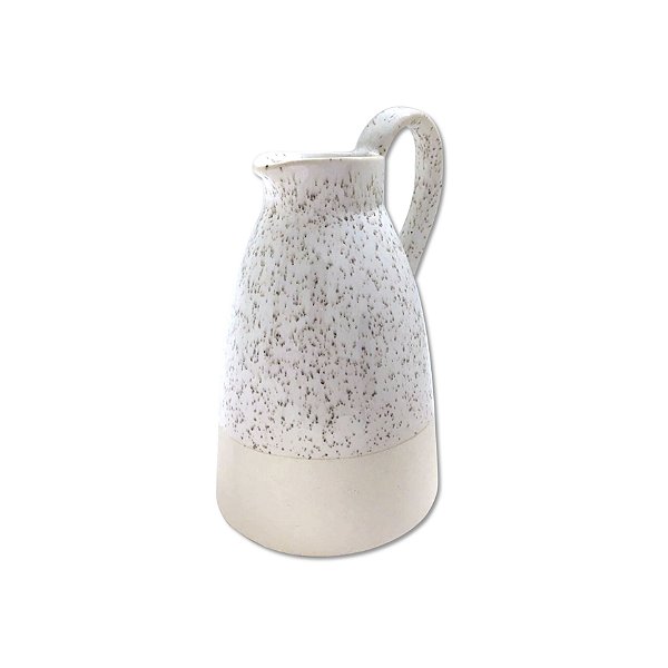 Jarra / Vaso White Jar em Cerâmica