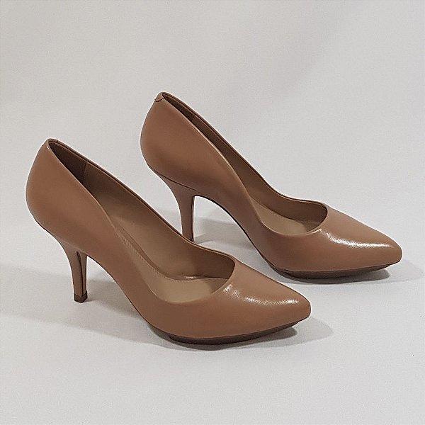 arezzo scarpin nude