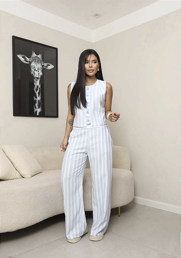 Conjunto Marjorie Listrado