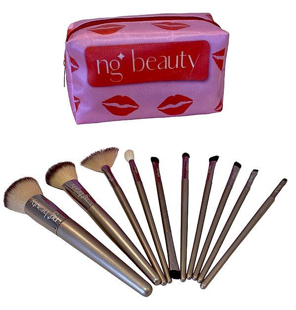 Kit Master: 10 pincéis NG + Necessaire