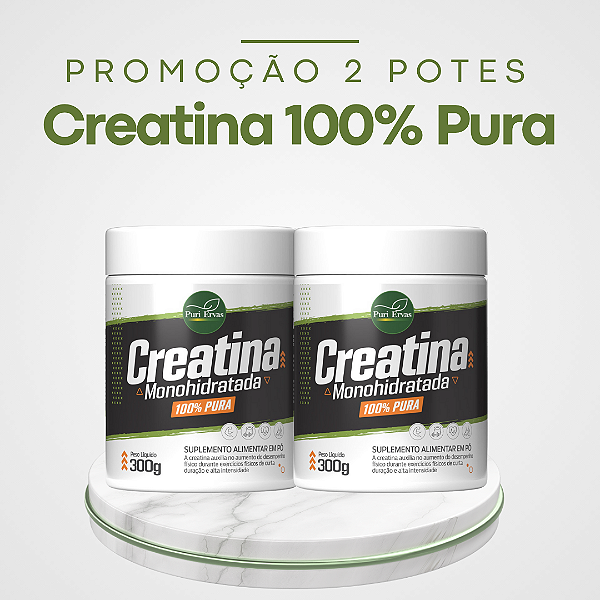 Promoção 2 Potes Creatina Monohidratada 100% Pura - Força e Desempenho Máximo para Quem Busca um Ótimo Resultado