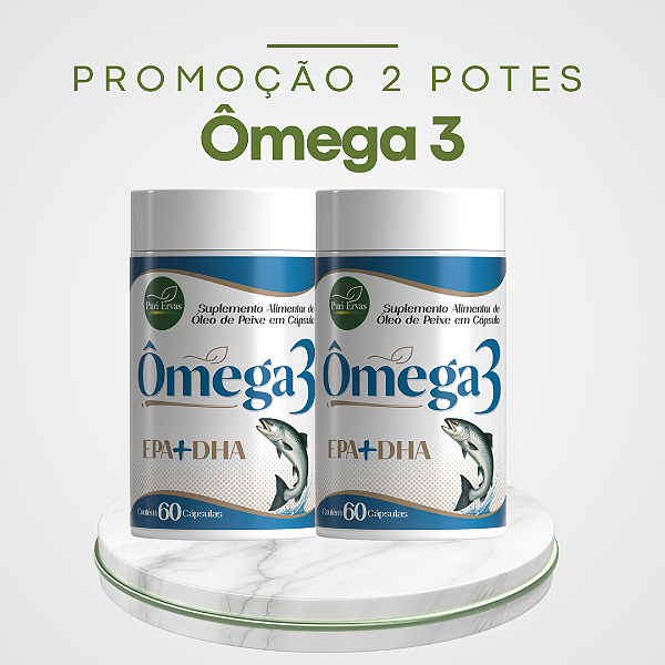 Promoção 2 Potes Ômega 3 – Saúde Cardiovascular e Cerebral com Alta Concentração de EPA e DHA