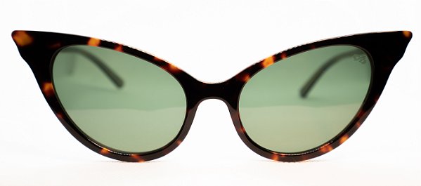 Óculos de Sol Feminino Chiili Beans Gatinho Tartaruga