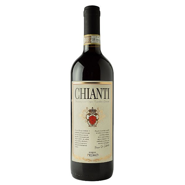 Vinho Tinto Italiano Chianti DOCG Podere Primo 2021 750ml