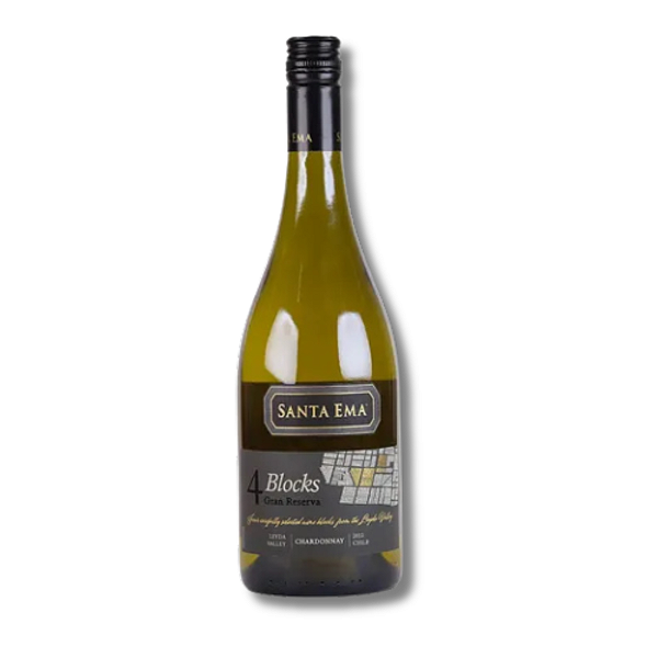 Vinho Branco Chileno Santa Ema Blacks Gran Reserva Chardonnay 2023