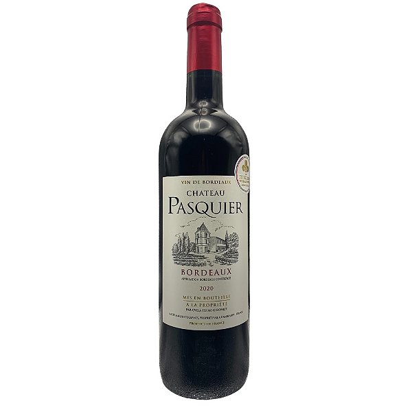 Vinho Tinto Frances Chateau Pasquier Bordeaux 2020