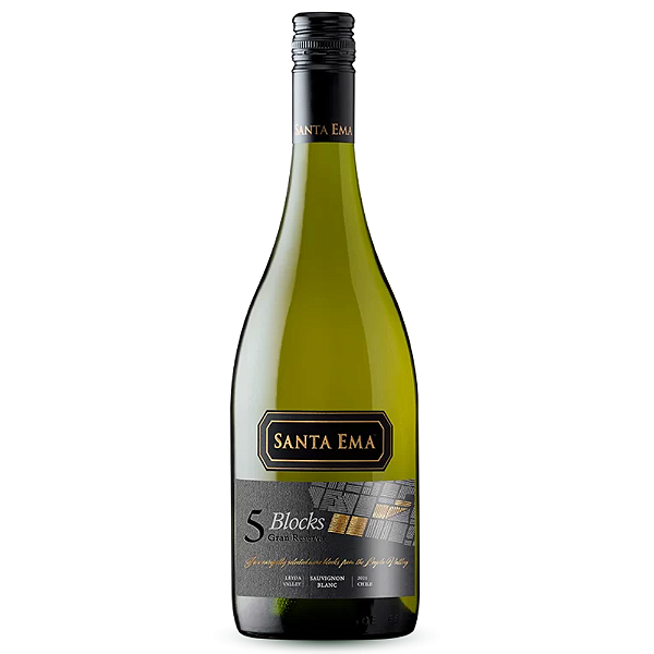 Vinho Branco Chileno Santa Ema 5 Blocks Gran Reserva Sauvignon Blanc 2022