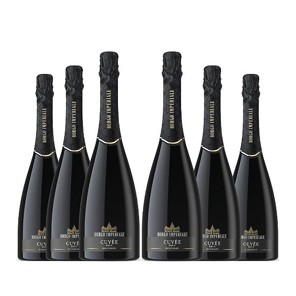 Kit 6 Espumantes Italiano Borgo Imperiale Cuvee Brut