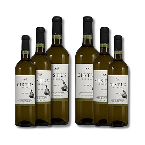 Kit 6 Vinhos Branco Portugues Cistus Reserva Douro 2023