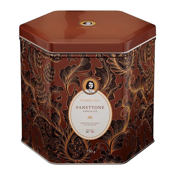 Panettone Italiano Mamma Bia de Chocolate 750gr