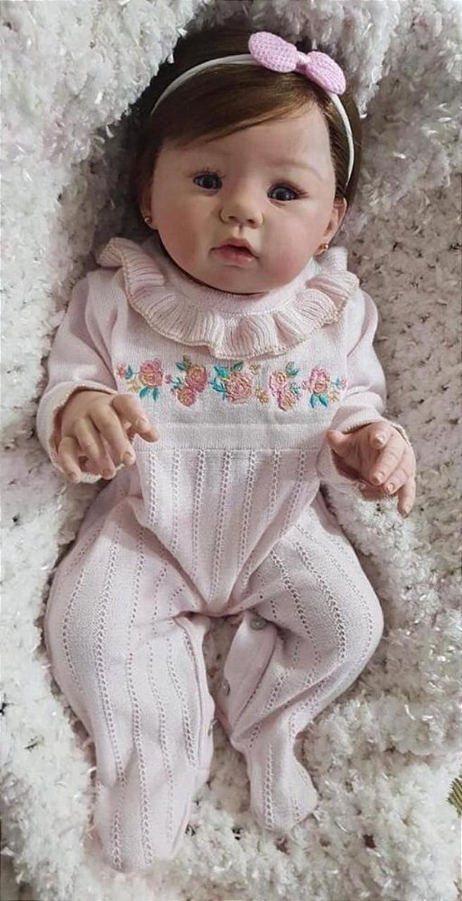 Bebe Reborn Super Realista Zoeh Com Enxoval Mimo Reborn