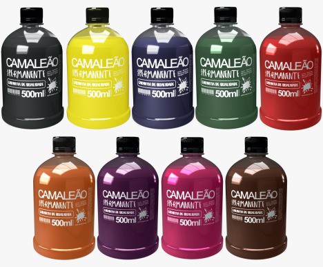 TINTA PERMANENTE PARA MARCADOR E KIT ESCRITA - 500ml