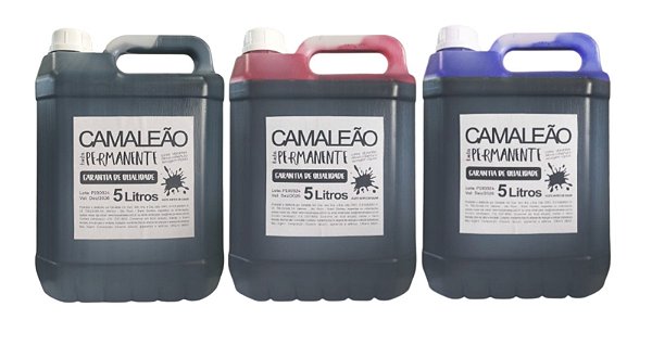 TINTA PERMANENTE PARA MARCADOR E KIT ESCRITA - 5 Litros