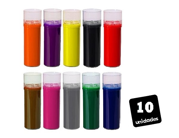 REFIL TINTA PREMIUM PARA RECARGA PINCEL MARCADOR DE QUADRO BRANCO - 10 unidades