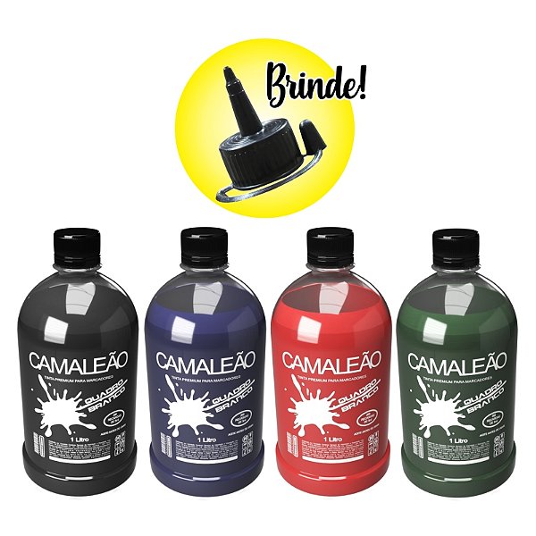 TINTA PREMIUM PARA RECARGA PINCEL MARCADOR DE QUADRO BRANCO - 1 LITRO