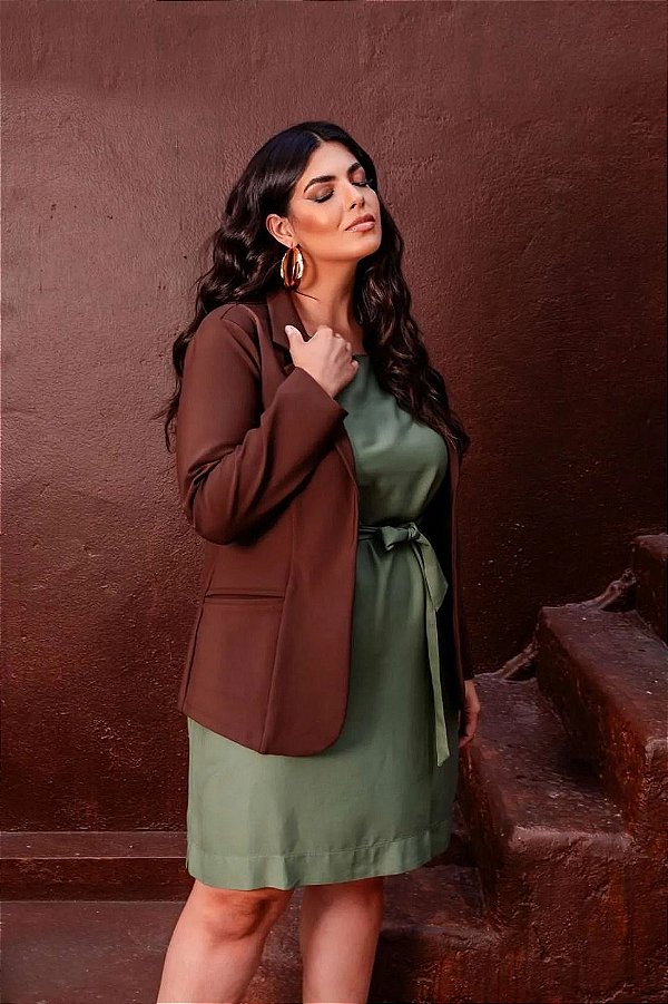 Blazer Bolso Lígia Plus Size