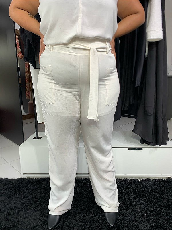 Calça Bolso Frente Mel