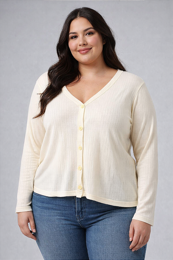 Cardigan com Botões