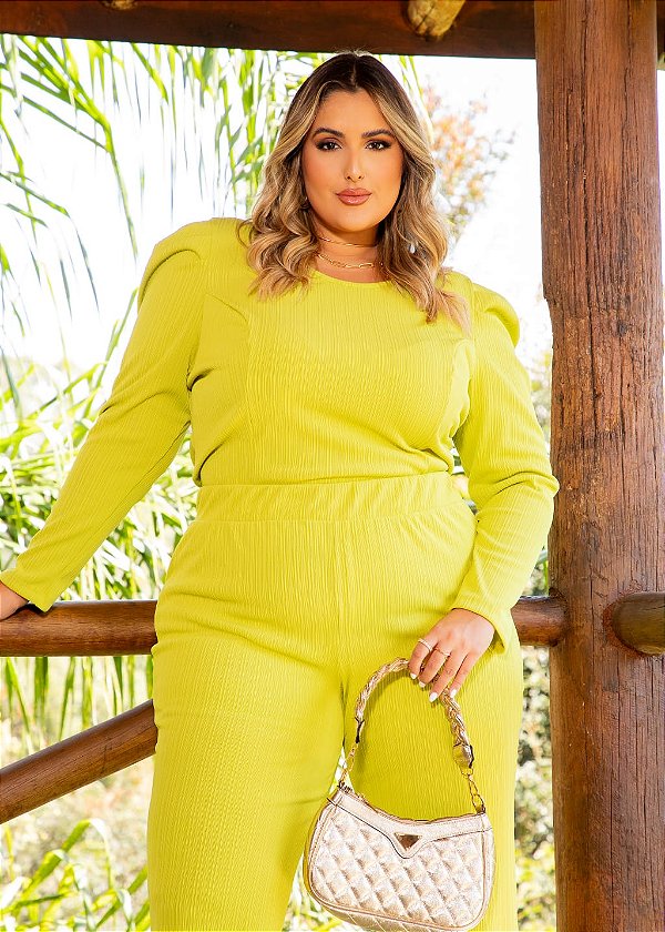 Calça Bolso Costa Malha Plus Size Lima