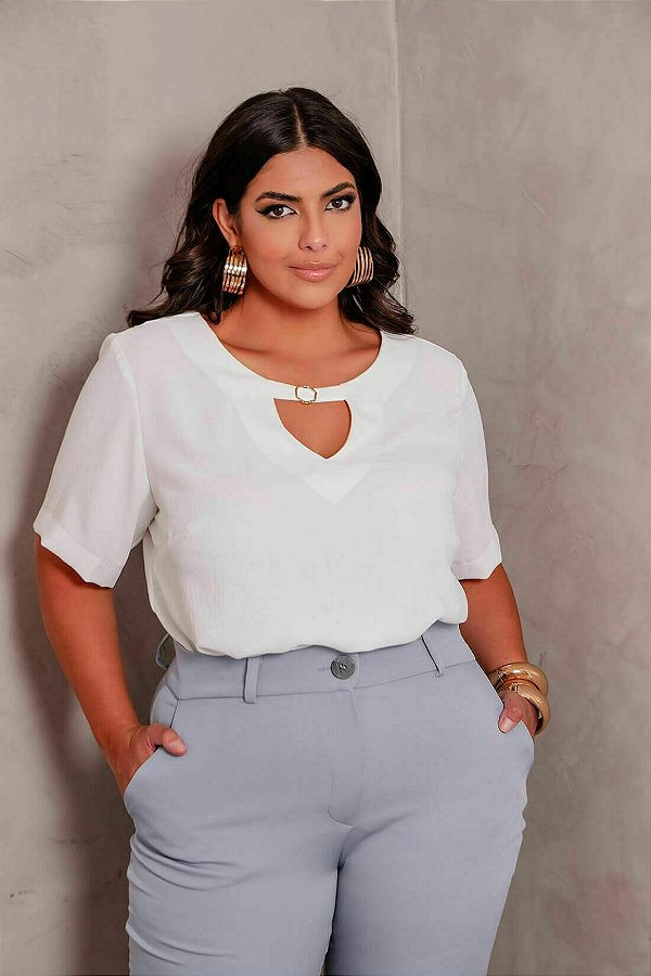Blusa Metal Gola Detalhe