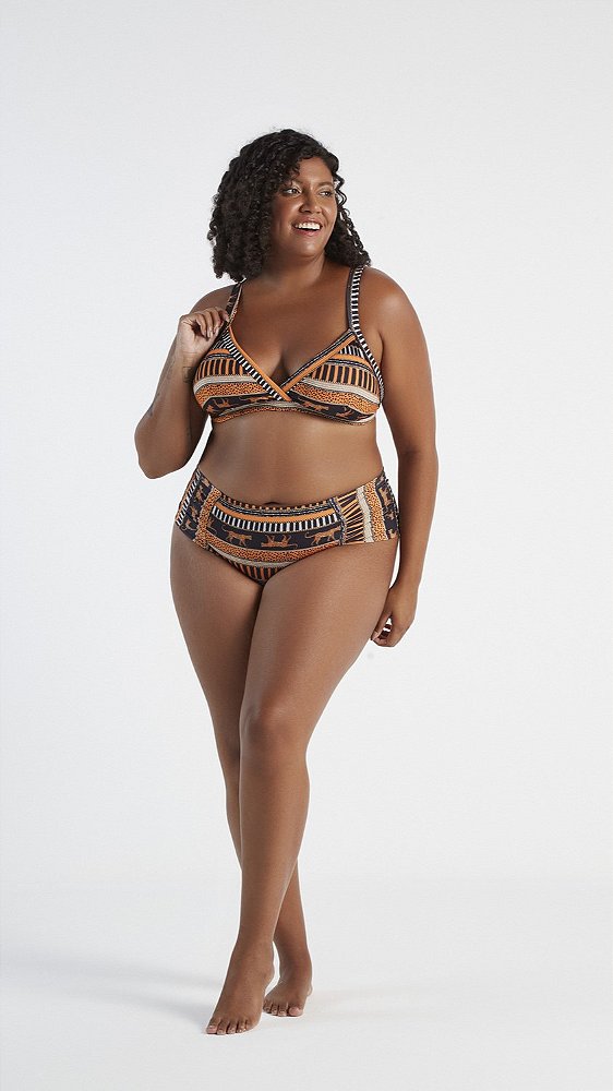 Calcinha Praia  Bombom Fio Plus Size