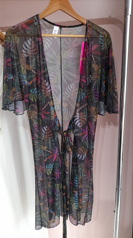Saida Tule Amarração Plus Size