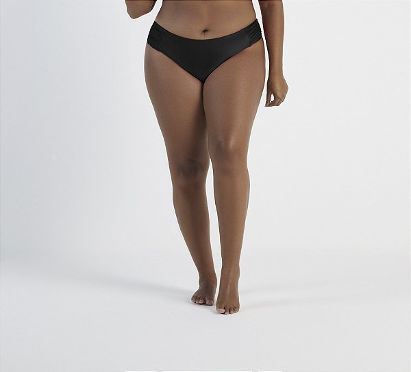 Calcinha Praia Tanga Mid Laterais Franzidas Plus Size