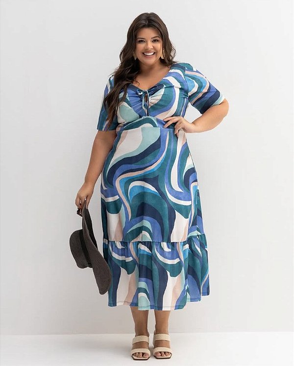 Vestido Alamada Plus Size