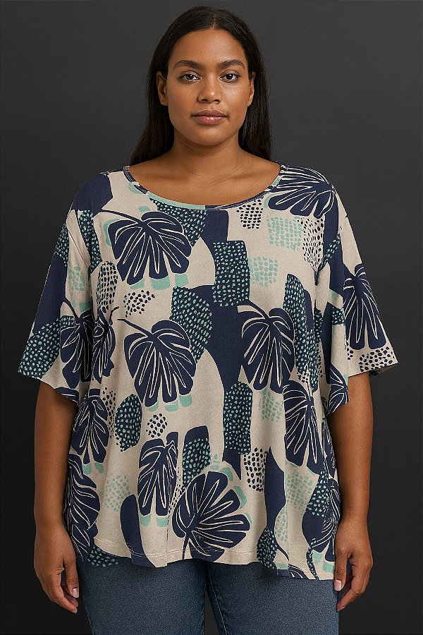 Blusa Suavidade Plus Size