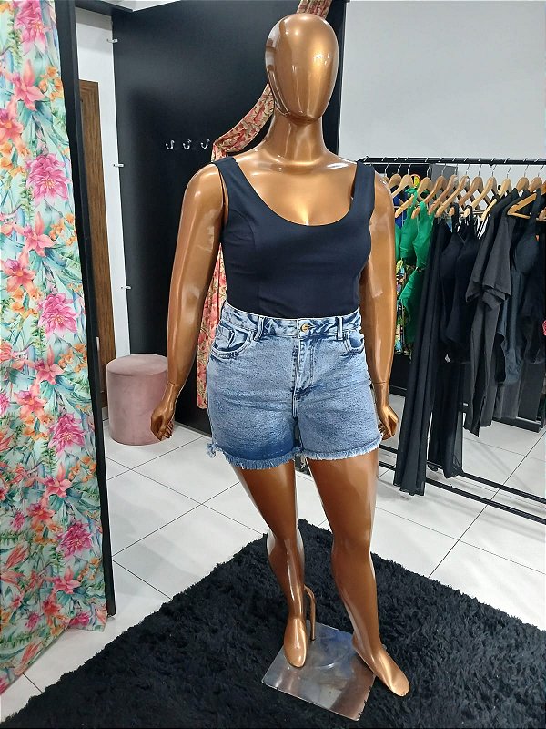 Short Jeans Destroy Plus Size
