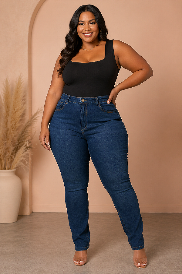 Calça Jeans Skinny Plus Size