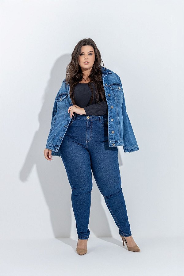 Calça Jeans Skinny Plus Size