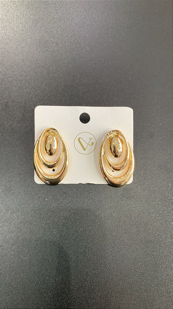 Brinco  Metal Com Dourado