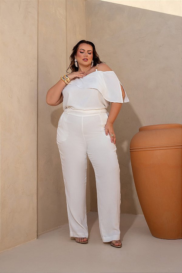 Calca Lisa Basica Dulce Plus Size