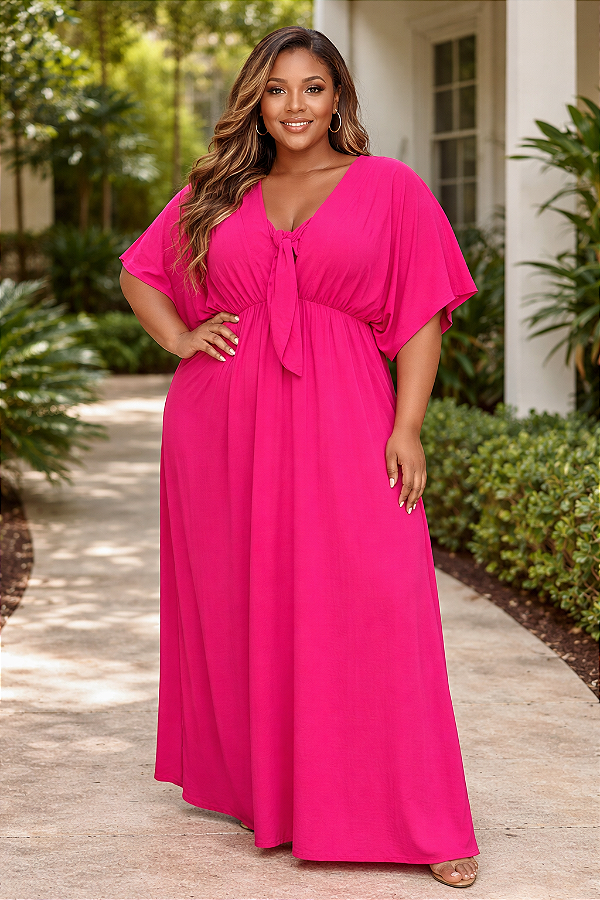 Vestido Longo Laço Busto