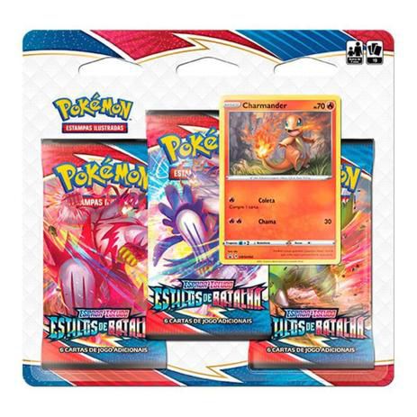 Pokémon Triple Pack - Estilos De Batalha´- Charmander