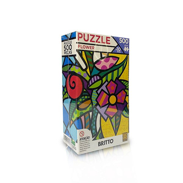 Quebra-Cabeça - Puzzle Flower - Romero Britto 500pçs