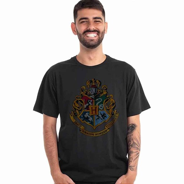Camiseta Harry Potter Logo Casas