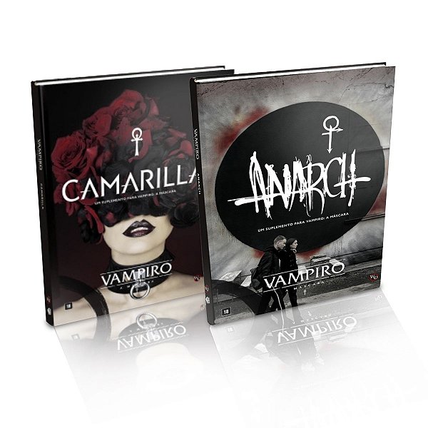 Combo de Livros Suplemento Camarilla e Anarch - Vampiro: A Mascara -  5 Edição