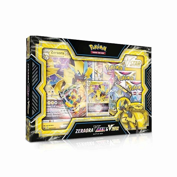 Box Pokémon ZERAORA Vmax e V-Astro - Copag