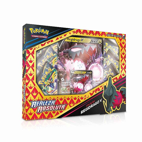 Box Pokémon - Realeza Absoluta - Coleção Regidrago V