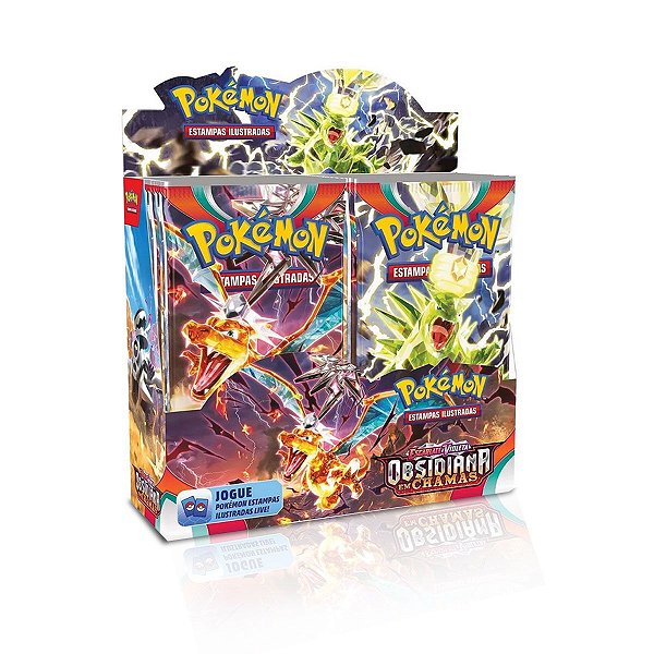 JOGO DE CARTA POKEMON EV3 - BLISTER TRIPLO - WOOPER OBSIDIANA EM