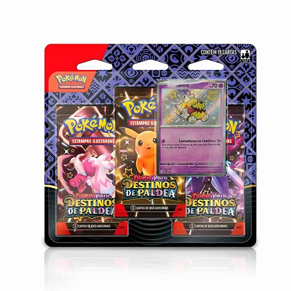 Triplo Pack Greavard - Pokémon EV 4.5 Destinos de Paldea