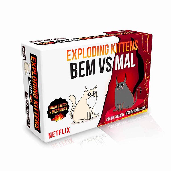 Exploding Kittens Bem vs Mal