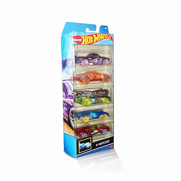Kit 5 Carrinhos Básicos Sortidos - Hot Wheels