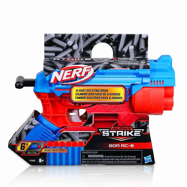 Nerf  - Lançador De Dardos - Alpha Strike Boa Rc-6 Hasbro F2985