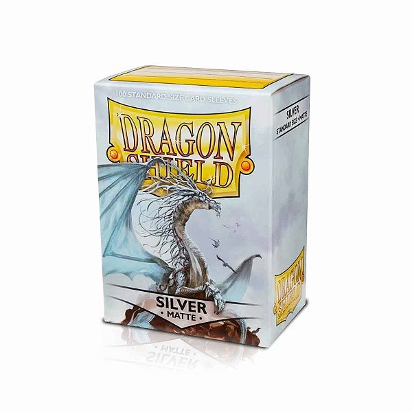 Dragon Shield Matte Sleeves Standard Size Silver