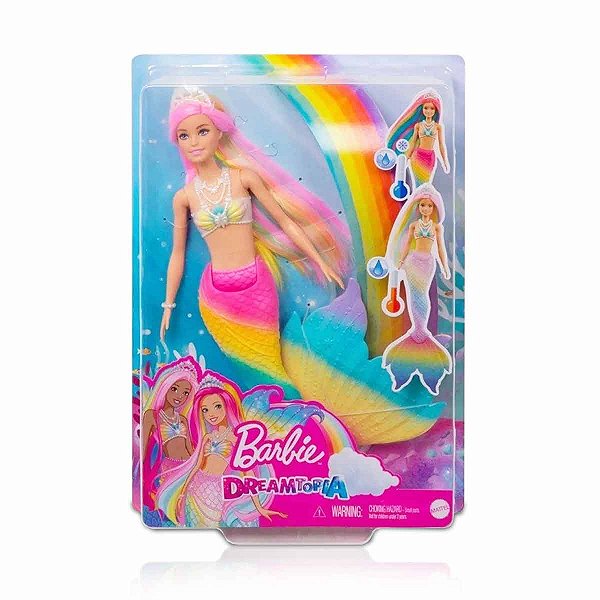 Barbie Boneca Sereia Muda De Cor Dreamtopia Original Mattel