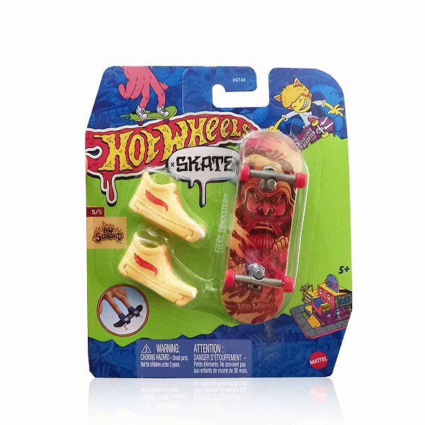 Hot Wheels Skate - Skate de Dedo + Tênis HGT46 - MATTEL